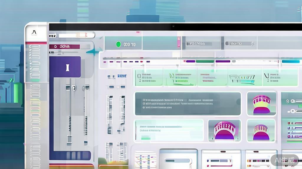 "High-quality business illustration regarding AI short drama software, showcasing its capabilities and features, minimal flat design"