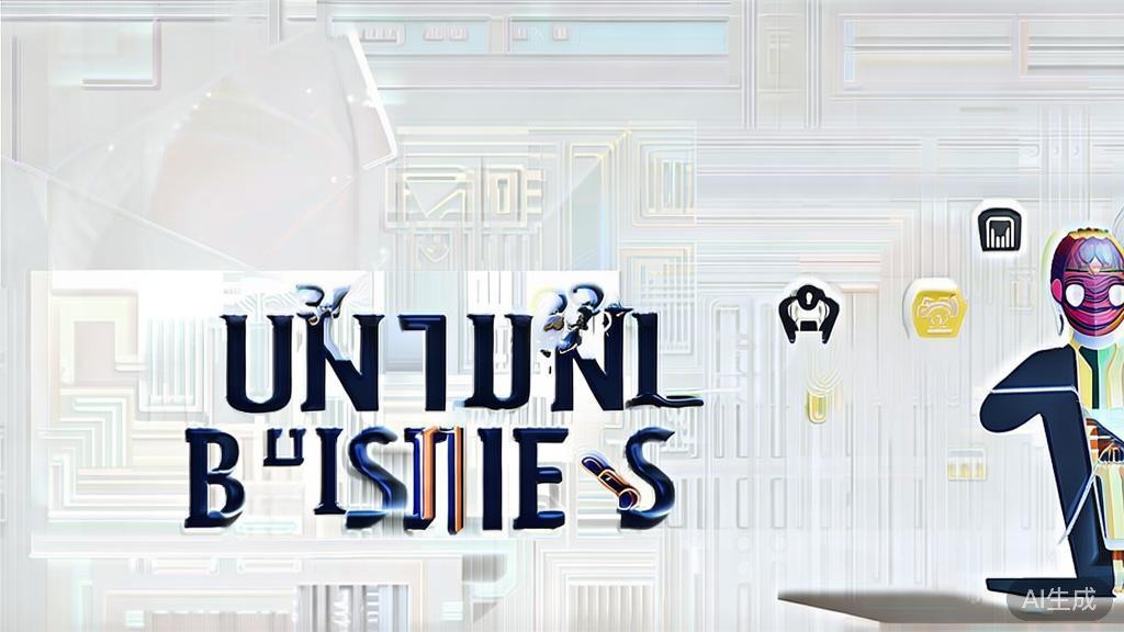 "High-quality business illustration regarding digital human commercial opportunities, minimal flat design"