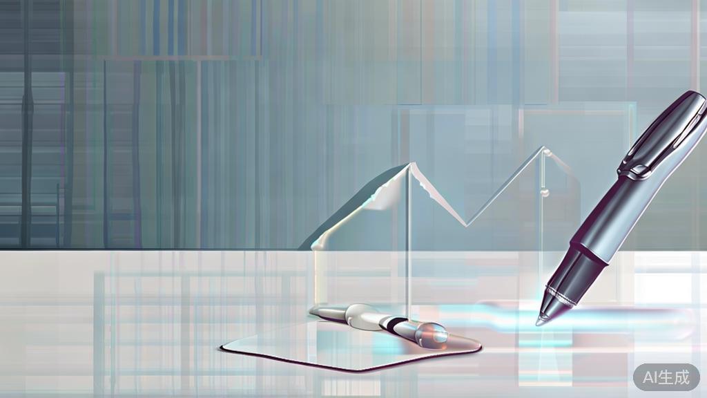 High-quality business illustration regarding writing efficiency, minimal flat design