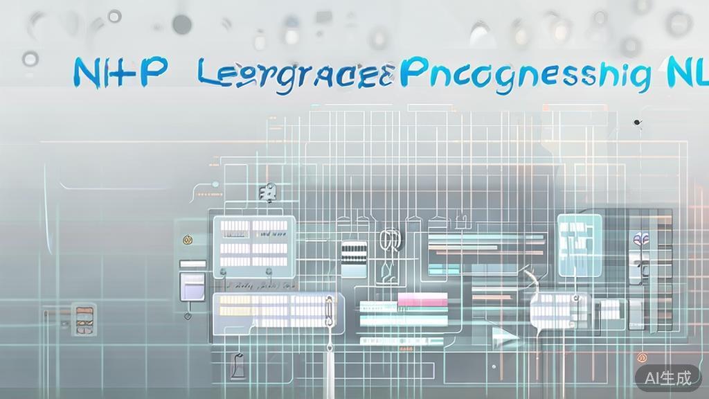 "High-quality business illustration regarding Natural Language Processing, minimal flat design"