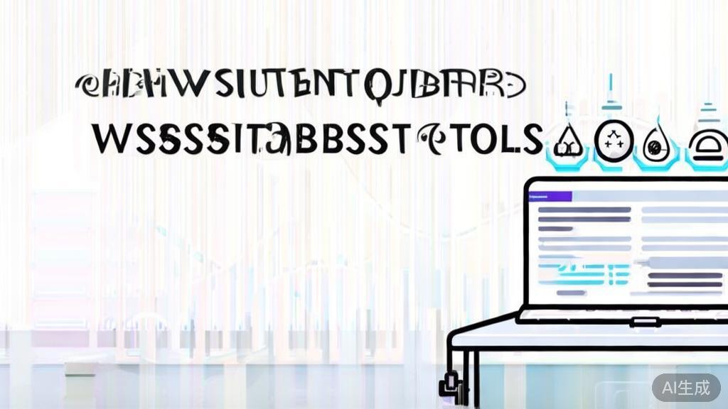 "High-quality business illustration regarding writing assistance tools, minimal flat design"