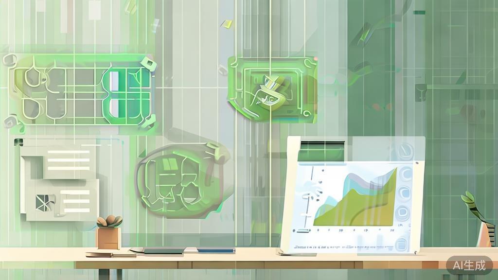 High-quality business illustration regarding sustainable SEO practices, minimal flat design