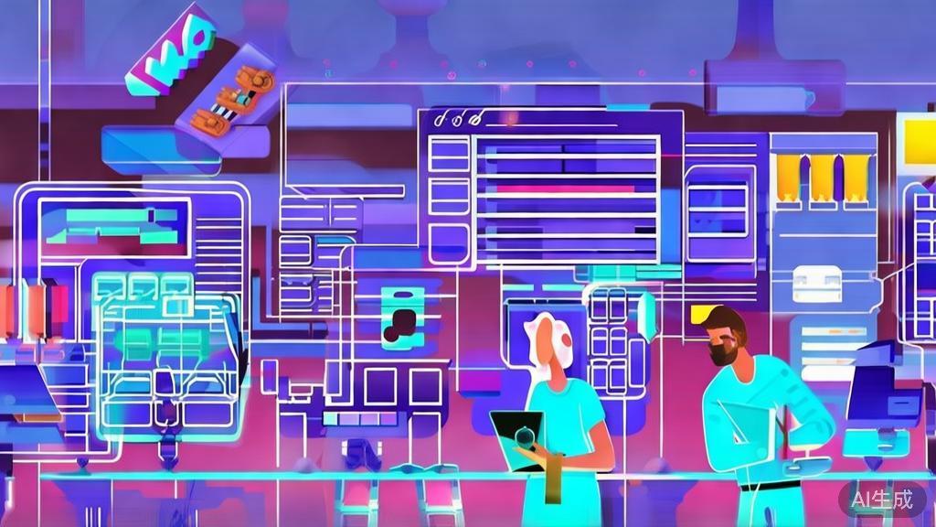 "Flat vector illustration of the future of short drama creation, high quality"