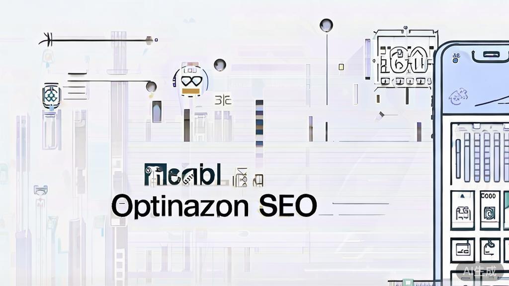 "High-quality business illustration regarding mobile optimization in SEO, minimal flat design"