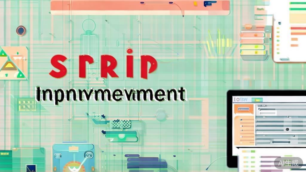 "High-quality business illustration regarding script improvement tips, minimal flat design"