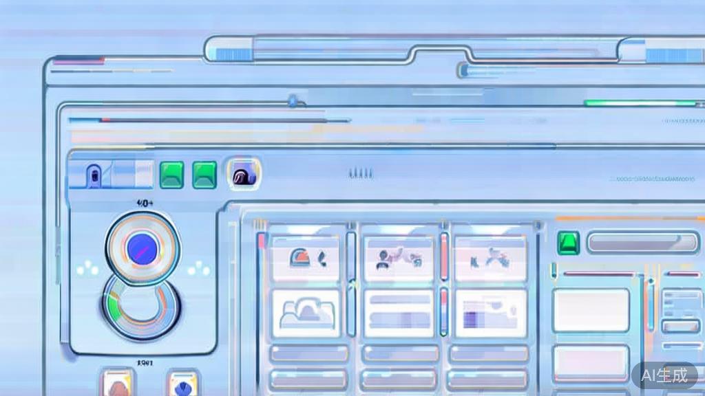 Flat vector illustration of determining theme and audience for AI short drama, dashboard style, soft blue gradient