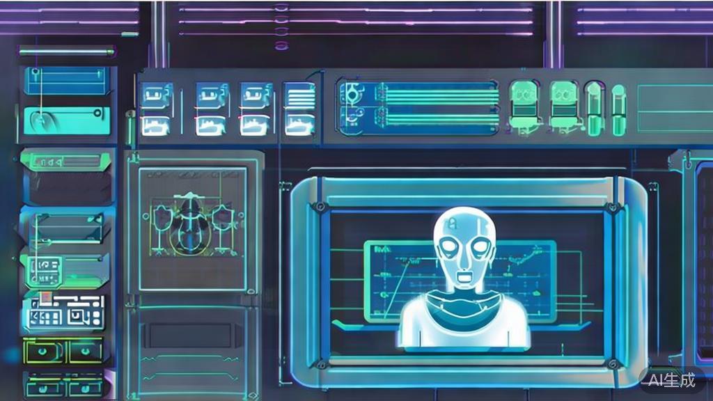 High-quality business illustration regarding successful AI video production, minimal flat design