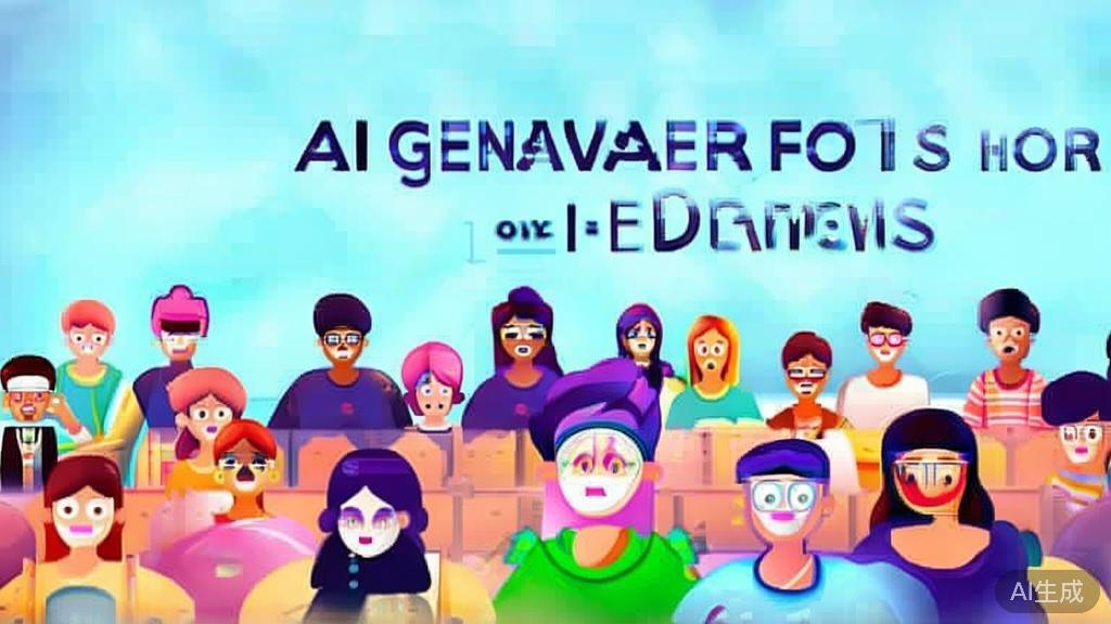 "Flat vector illustration of audience engagement with AI short dramas, showing various viewer reactions, soft blue gradient"