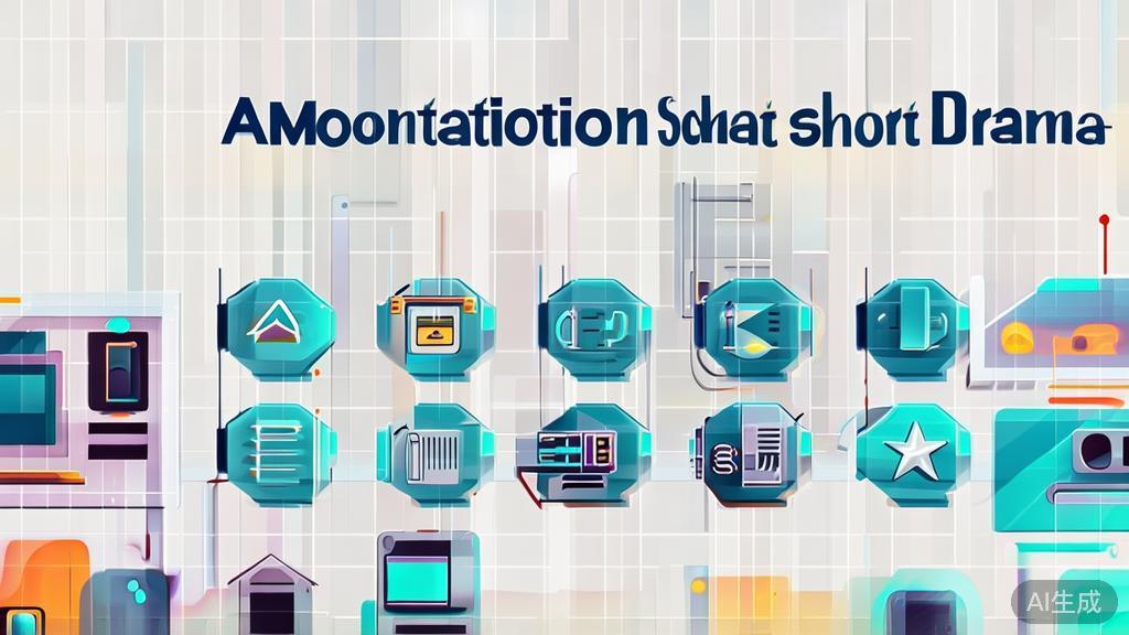 "High-quality business illustration showing different monetization channels for AI short dramas, minimal flat design"