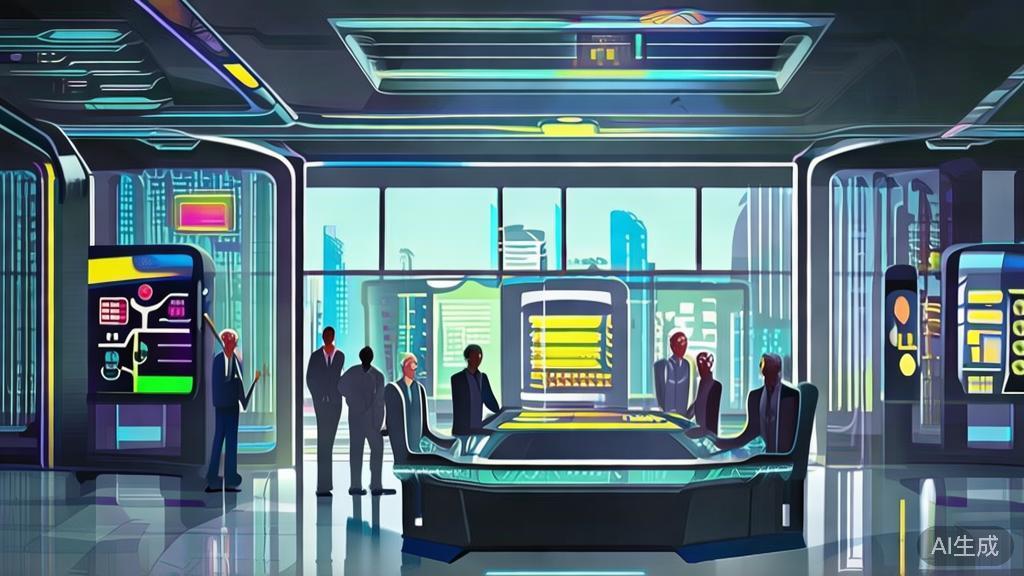 High-quality business illustration regarding sci-fi short film, minimal flat design