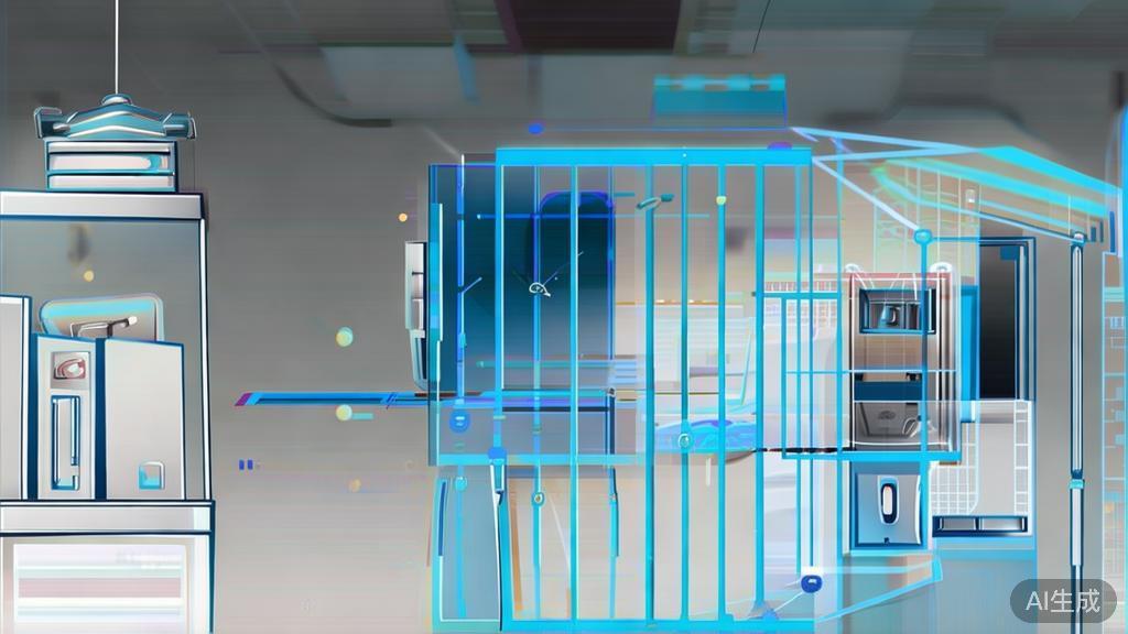 High-quality business illustration regarding scene layout in AI short drama, minimal flat design