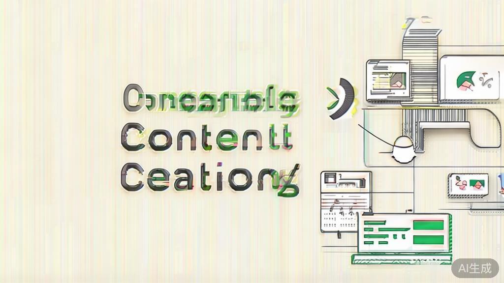 "High-quality business illustration regarding content creation with nanobanana, minimal flat design"