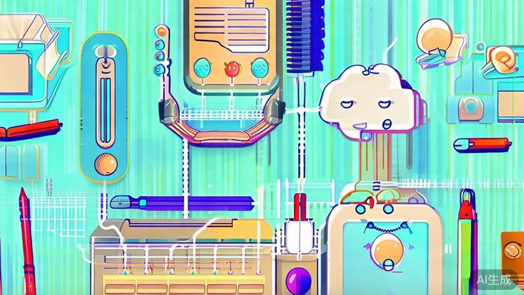 Flat vector illustration of a writer using nanobanana to brainstorm ideas, dashboard style, soft blue gradient