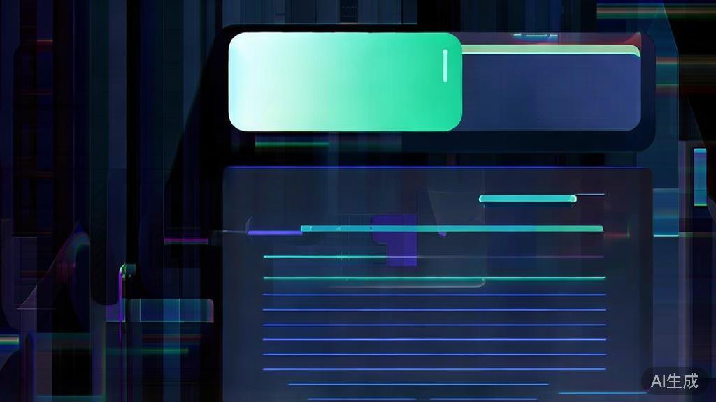 High-quality business illustration regarding AI writing tool, minimal flat design