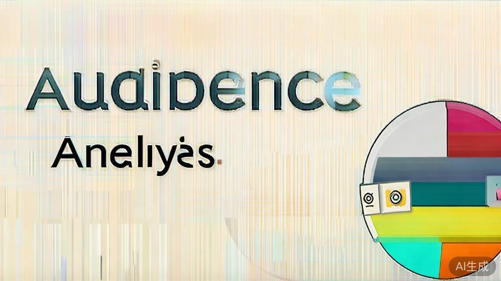 "High-quality business illustration regarding audience analysis, minimal flat design"