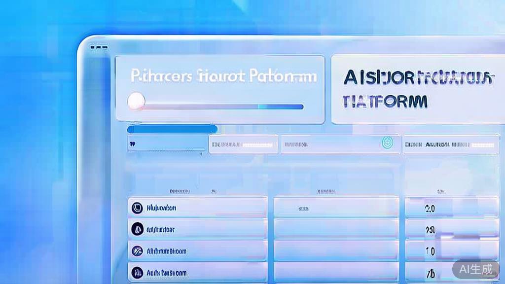 Flat vector illustration of choosing the right AI short drama platform, dashboard style, soft blue gradient