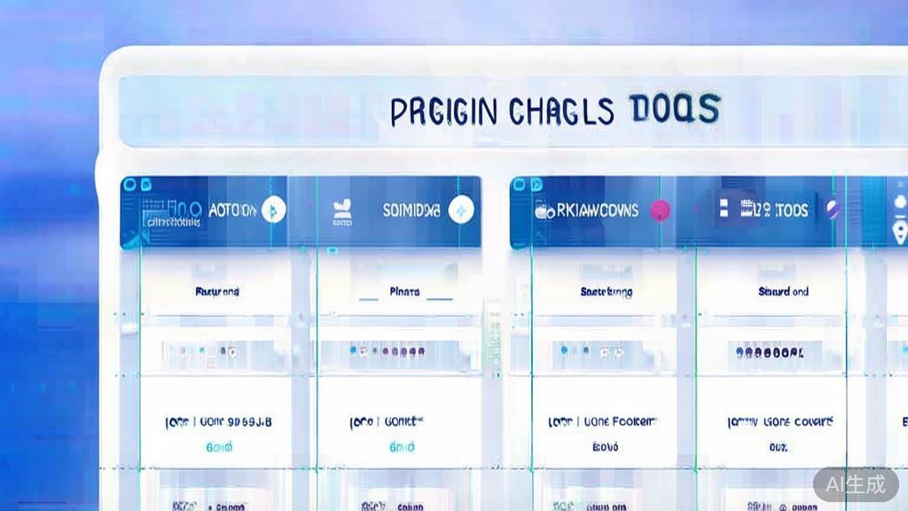 Flat vector illustration of comparing pricing models for writing tools, dashboard style, soft blue gradient