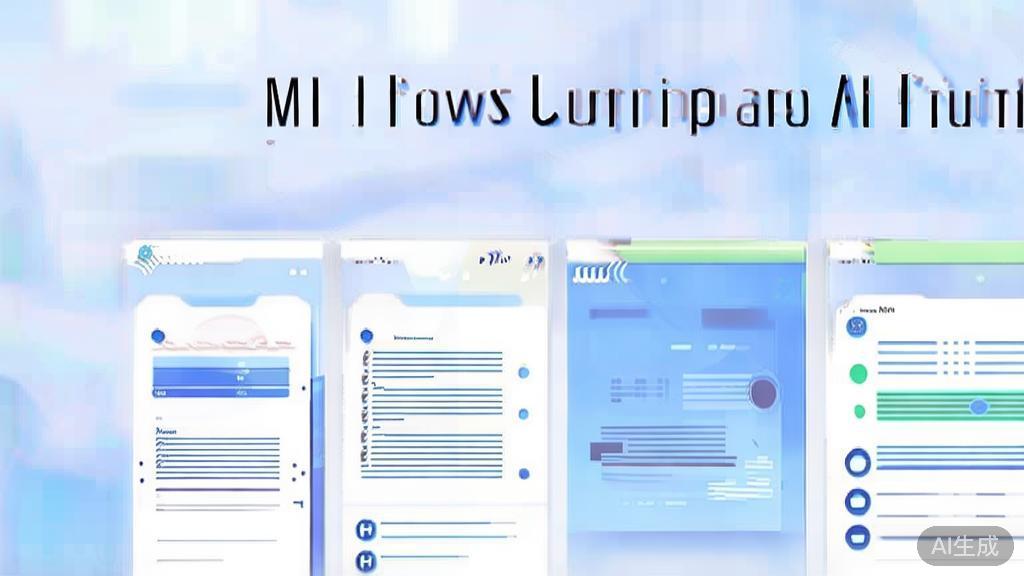 High-quality business illustration regarding AI writing tools comparison, minimal flat design