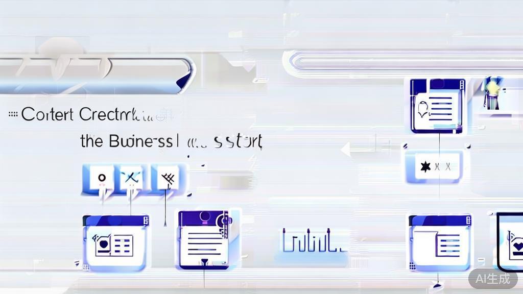 High-quality business illustration regarding content creation success stories, minimal flat design