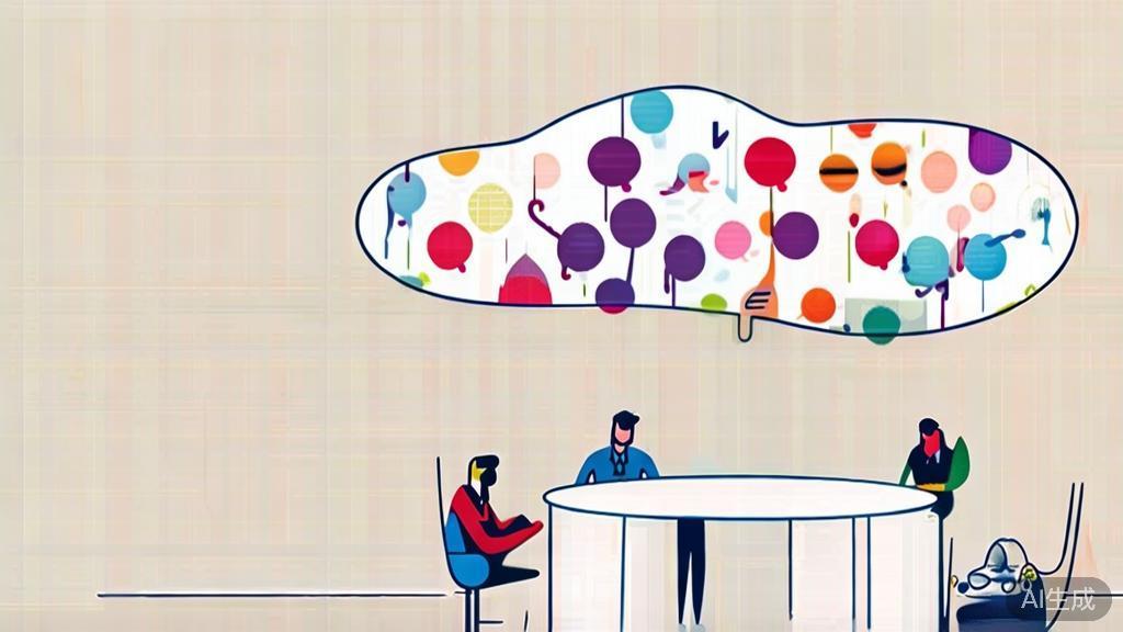 High-quality business illustration regarding creative brainstorming, minimal flat design