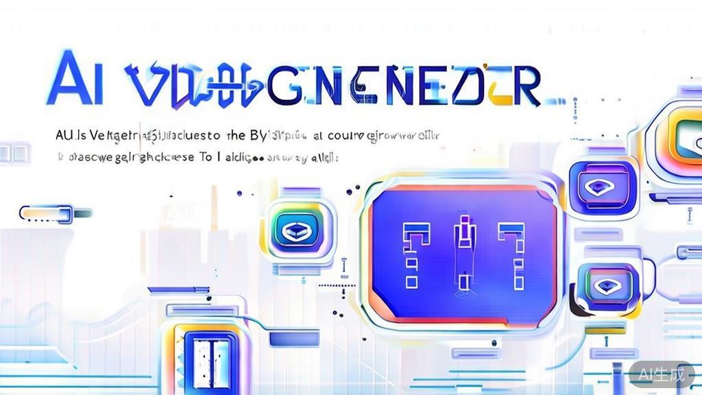 "High-quality business illustration regarding AI video generation, minimal flat design"