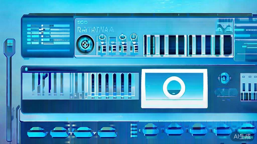 Flat vector illustration of monitoring and feedback in nanobanana, dashboard style, soft blue gradient