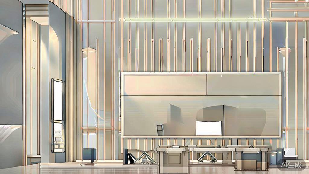 High-quality business illustration regarding scene design in nanobanana, minimal flat design