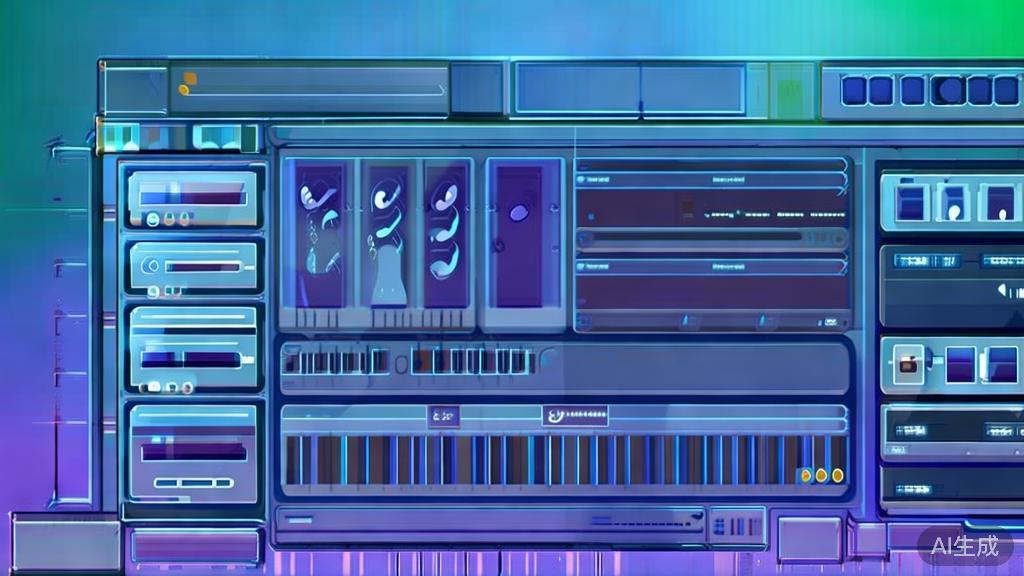 Flat vector illustration of scene management in film production, dashboard style, soft blue gradient