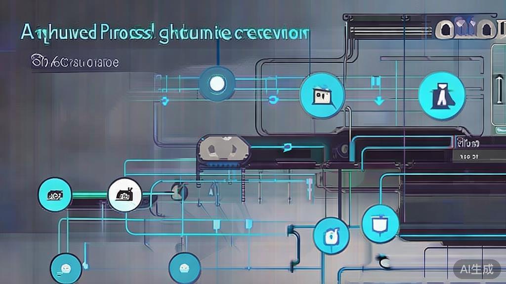 High-quality business illustration regarding AI short drama creation process, minimal flat design