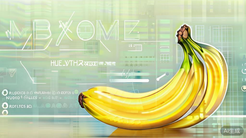 "High-quality business illustration regarding banana health benefits, minimal flat design"