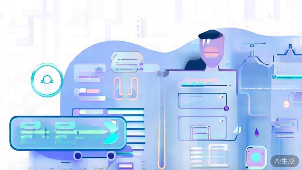 Flat vector illustration of downloading software, dashboard style, soft blue gradient