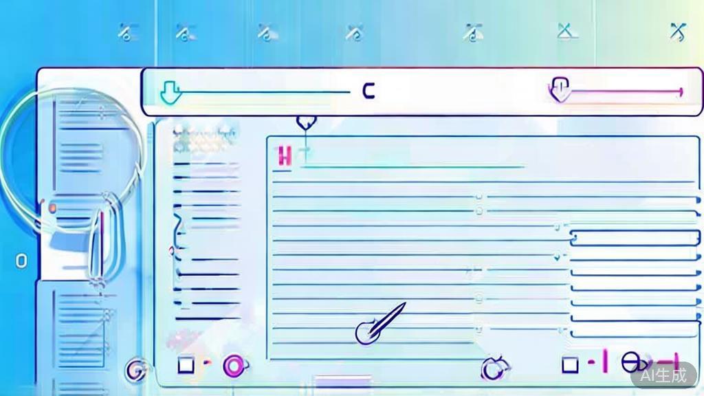 Flat vector illustration of script editing process, dashboard style, soft blue gradient
