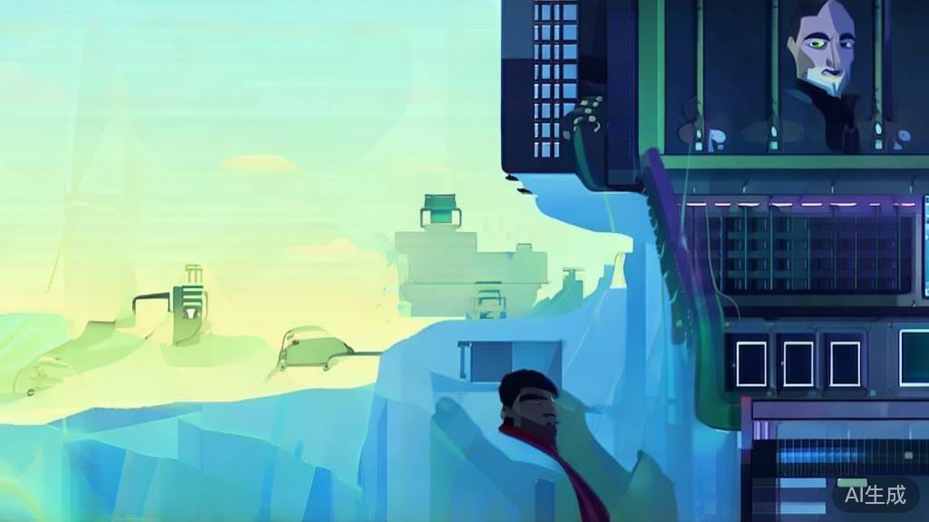 Flat vector illustration of drama characters, dashboard style, soft blue gradient