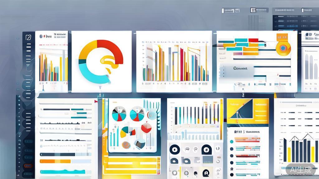 High-quality illustration of data visualization and analytics dashboard, minimal flat design