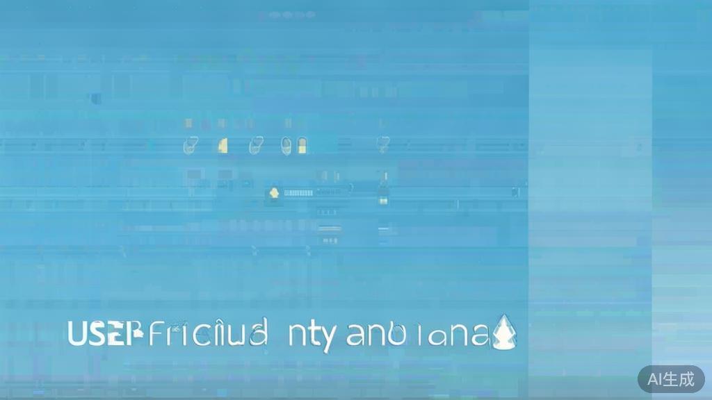 Flat vector illustration of user-friendly interface for nanobanana, soft blue gradient