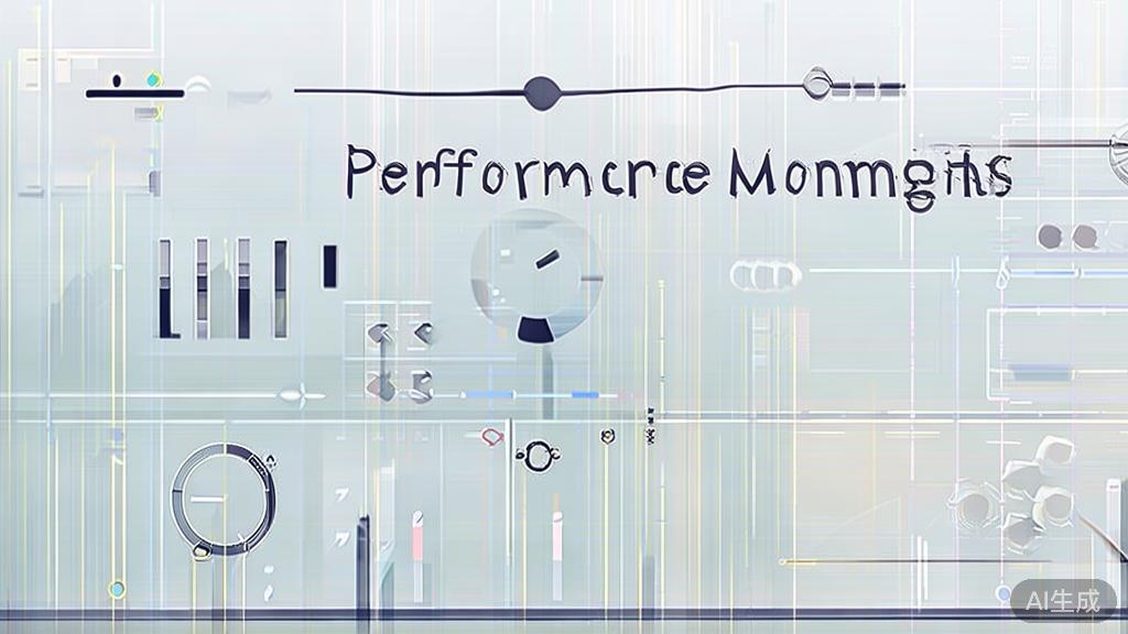 High-quality business illustration regarding performance monitoring, minimal flat design