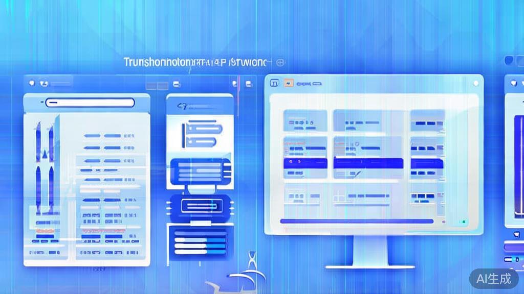 Flat vector illustration of troubleshooting software installation, dashboard style, soft blue gradient