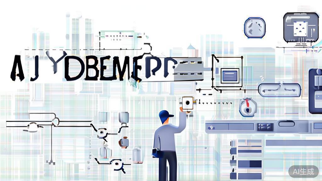 High-quality illustration of decision-making in AI deployment, minimal flat design