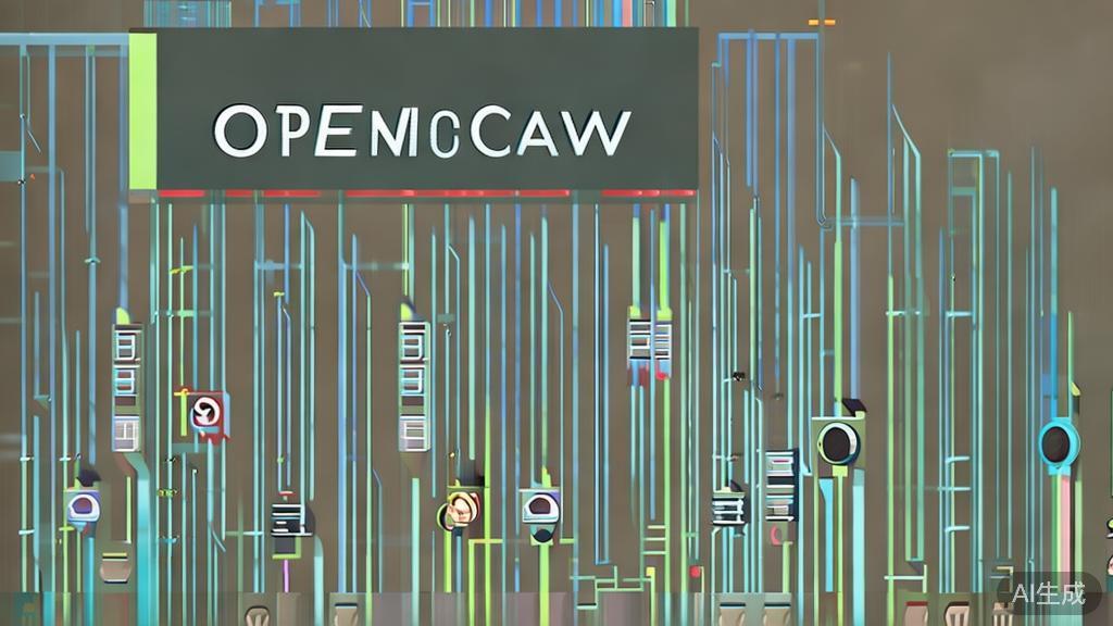 High-quality business illustration regarding installation steps of OpenClaw, minimal flat design