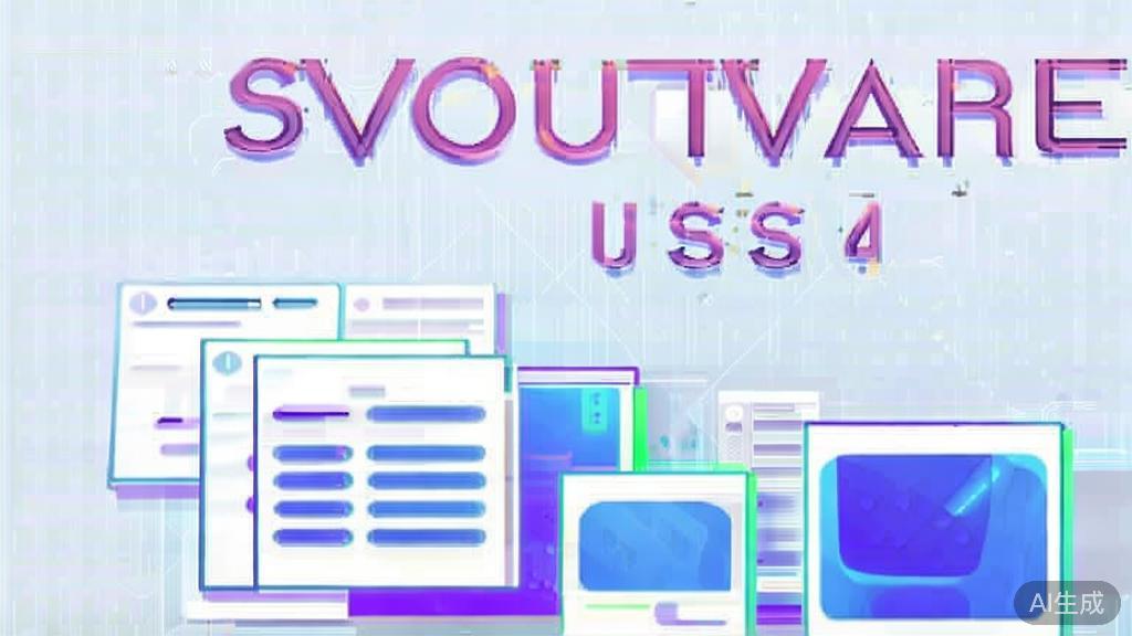 High-quality illustration depicting continuous improvement in software usage, minimal flat design