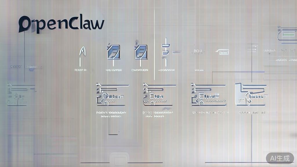 High-quality business illustration regarding deployment types of OpenClaw, minimal flat design