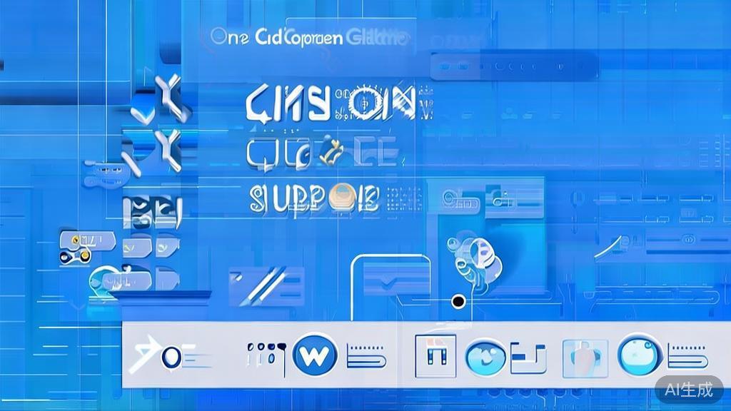 Flat vector illustration of OpenClaw customer support, dashboard style, soft blue gradient