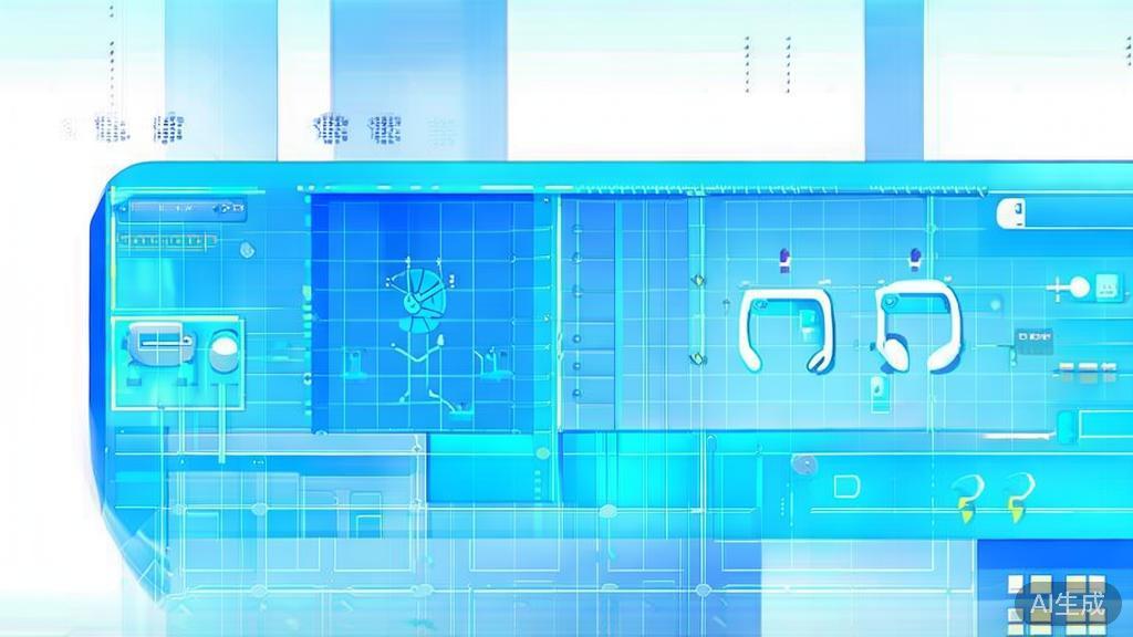 Flat vector illustration of network configuration, dashboard style, soft blue gradient