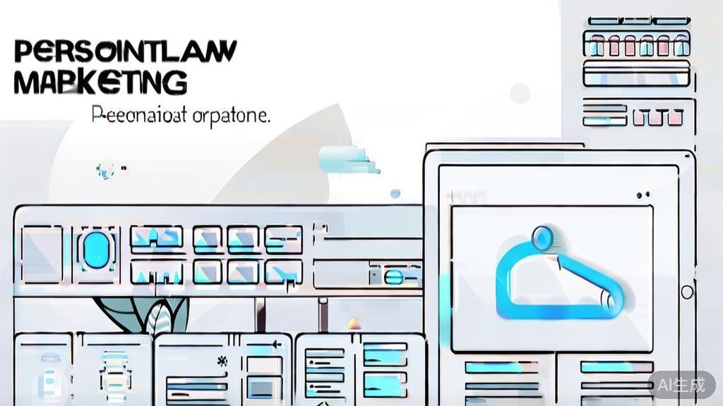 High-quality business illustration regarding personalized marketing with OpenClaw, minimal flat design