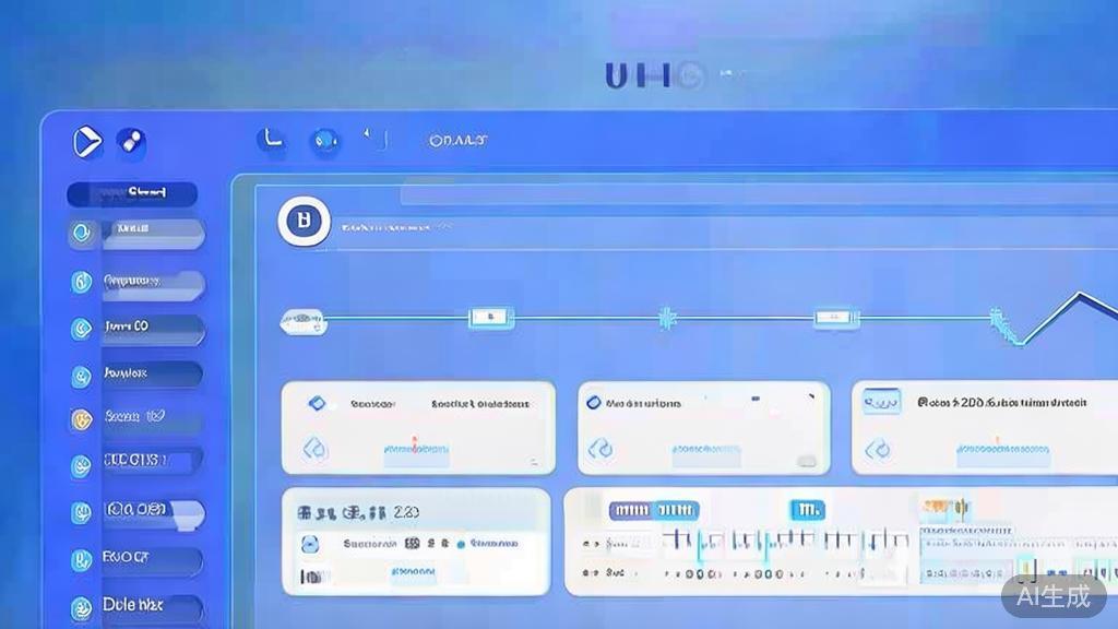 Flat vector illustration of Docker setup for OpenClaw, dashboard style, soft blue gradient
