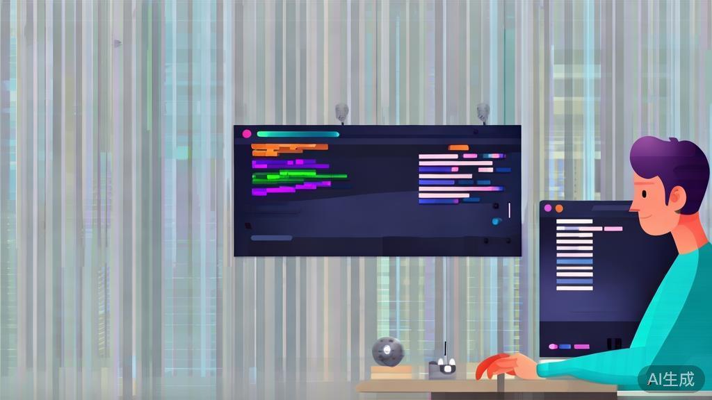 High-quality illustration of coding in VS Code with OpenClaw, minimal flat design