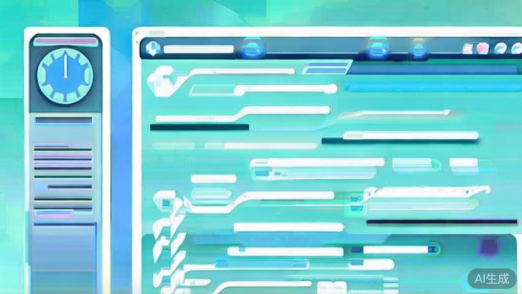 Flat vector illustration of script outline creation, dashboard style, soft blue gradient