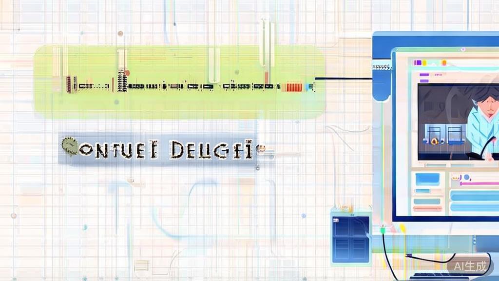 "High-quality illustration of troubleshooting common software issues, showing computer diagnostics, flat design"