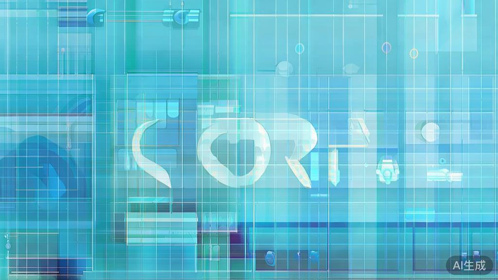 Flat vector illustration of SORA2 interface, dashboard style, soft blue gradient