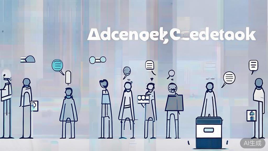 High-quality business illustration regarding audience feedback collection, minimal flat design